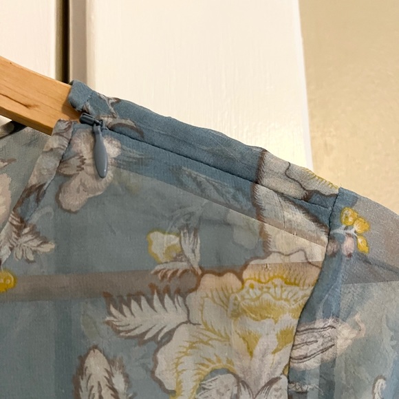 Zimmermann blue silk adorn floating blouse NWT - Picture 6 of 8